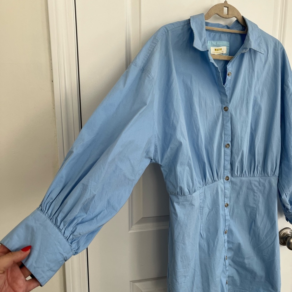Anthropologie Maeve Sky Blue Dress - Picture 7 of 7